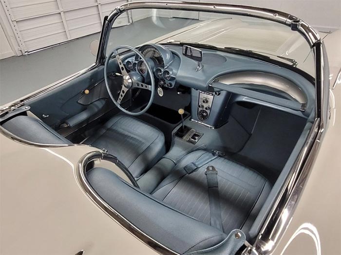 1958 White / Blue Convertible