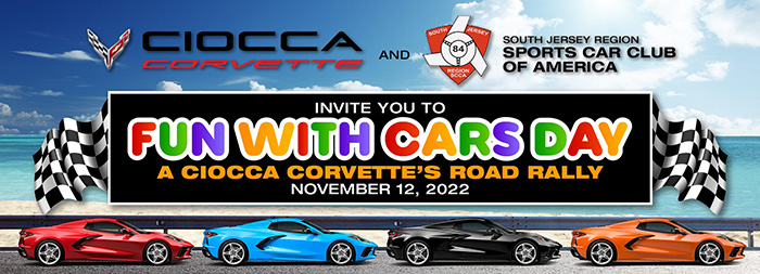 Ciocca's 'Fun Day With Cars' is Nearly Sold Out. Register Today to Join the Road Rally!