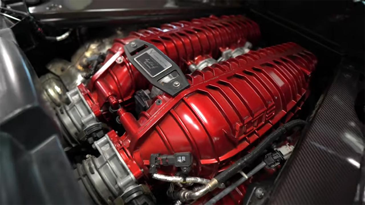 Chevrolet Announces Edge Red LT6 Engine Manifold Availability for the 2023 Corvette Z06 Coupe