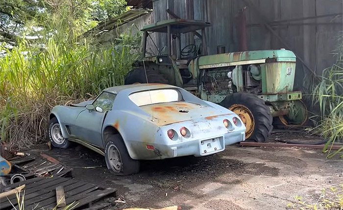 [VIDEO] Urban Explorers Come Across a Long Forgotten 1977 Corvette in Hawaii