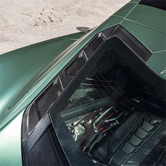 Carbon Fiber Engine Hatch Vents for C8 Corvette