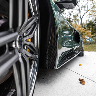 Carbon Fiber Mud Guards for C8 Corvette