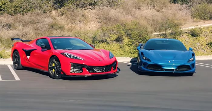[VIDEO] C8 Corvette Z06 Compared with the Ferrari F8 Tributo