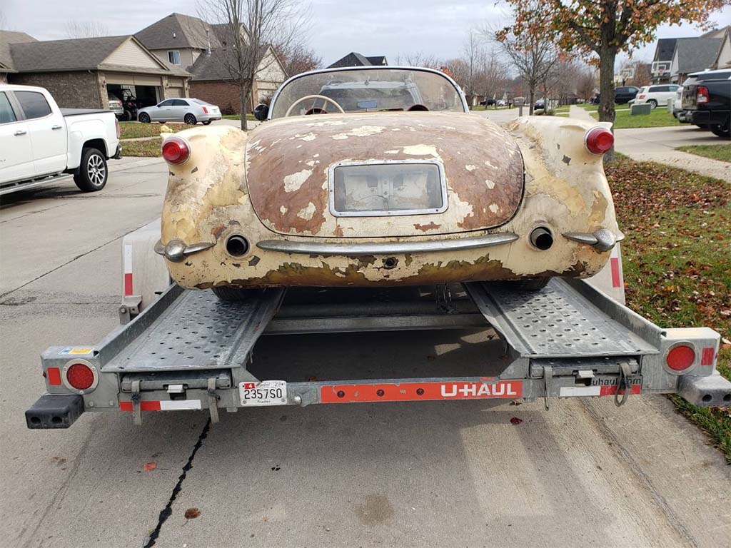 Corvettes for Sale: 1954 Corvette Has Been in Storage Since 1980