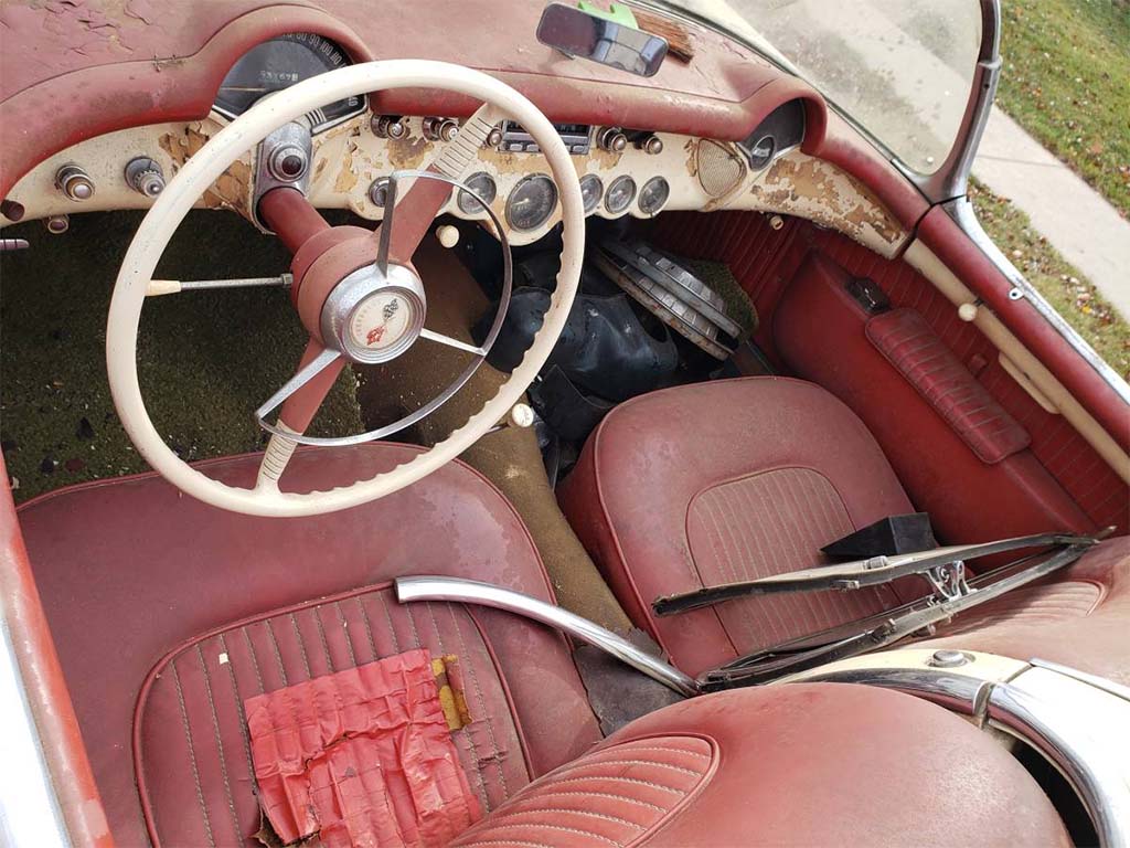 Corvettes for Sale: 1954 Corvette Has Been in Storage Since 1980