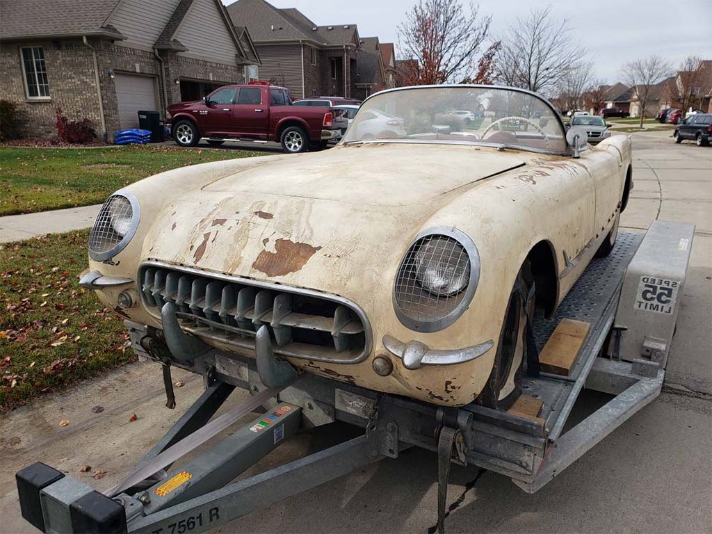 Corvettes for Sale: 1954 Corvette Has Been in Storage Since 1980