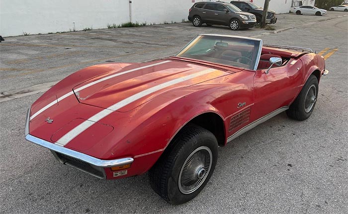 Corvettes for Sale: No-Reserve 1971 Corvette Convertible Priced Under $10k at eBay