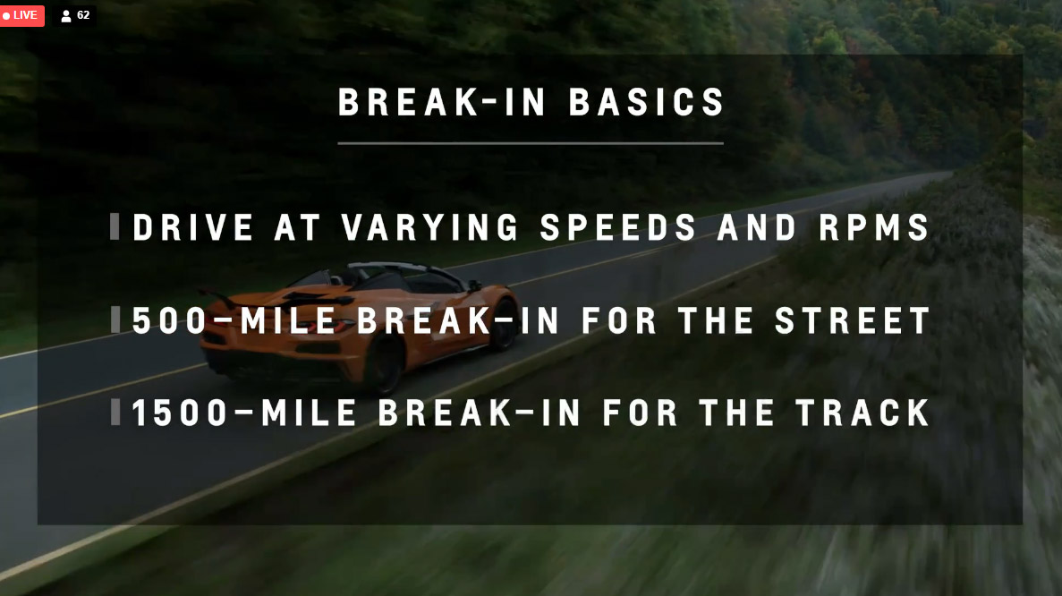 Corvette Expert Sessions – Z06 Engine Break-In