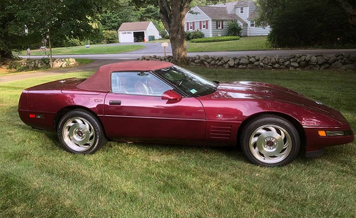 Corvettes for Sale: 1993 40th Anniversary Convertible on Craigslist 