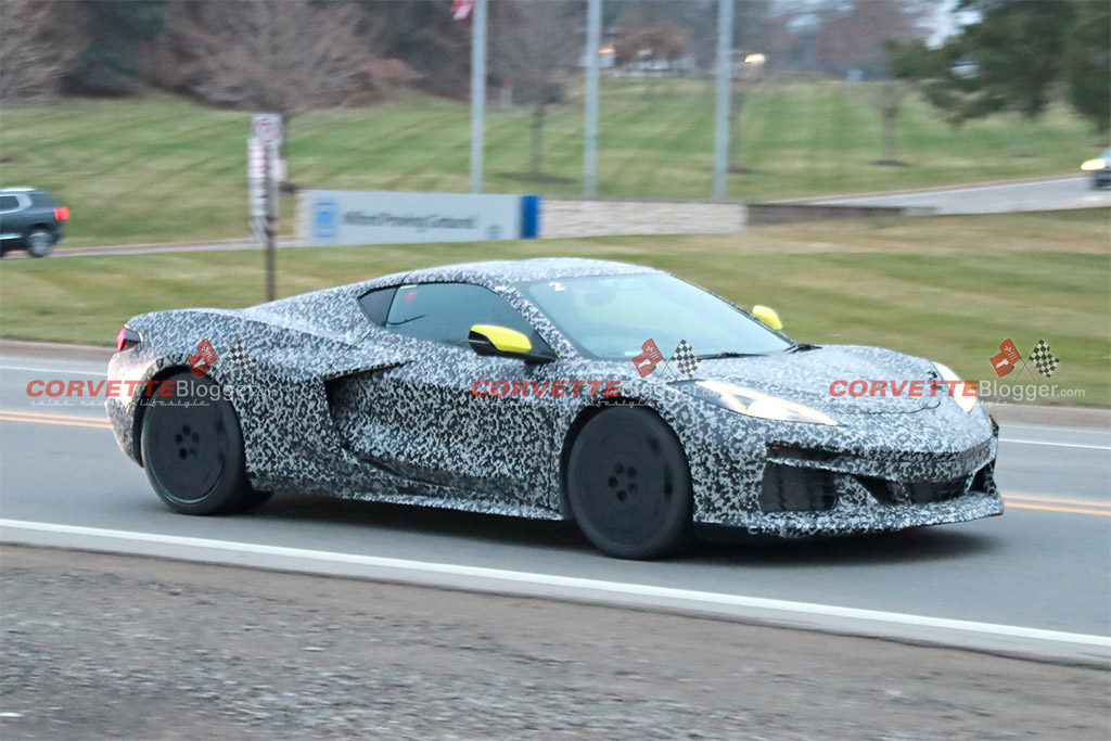 [SPIED] 2024 Corvette E-Ray in RHD Outside the Milford Proving Ground