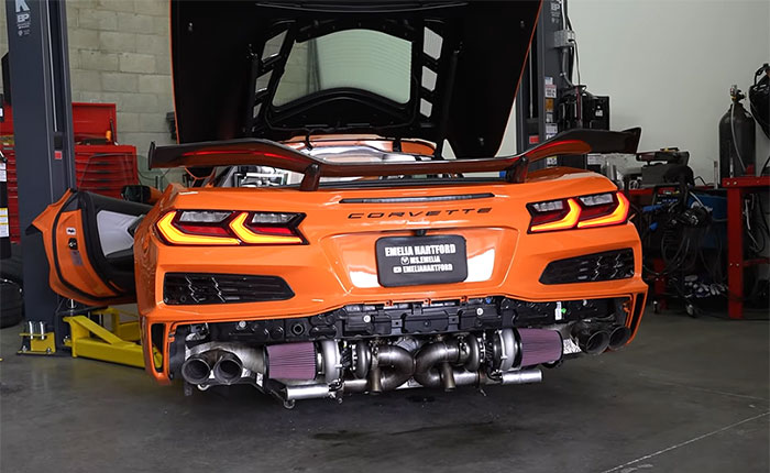 [VIDEO] First Start and Revs for Emelia's Twin Turbo Corvette Z06