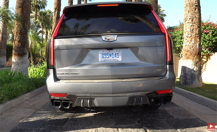 The Cadillac Escalade V and the Corvette Z06 Export Edition Share the Same Exhaust Tips