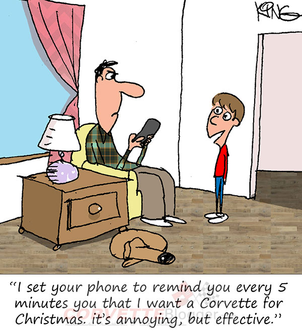 Saturday Morning Corvette Comic: When Your Kid Wants a Corvette for Christmas