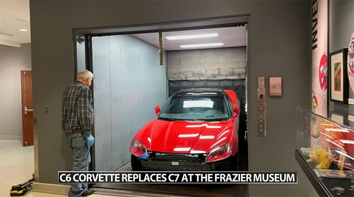 Frazier History Museum Runs Into a Snag While Trying to Install a C6 Corvette Display
