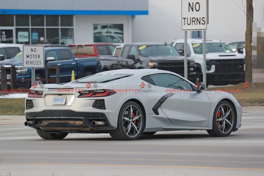 EPA Test Pipes on a US-Spec 2024 Corvette Stingray