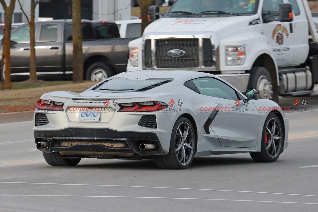 EPA Test Pipes on a US-Spec 2024 Corvette Stingray