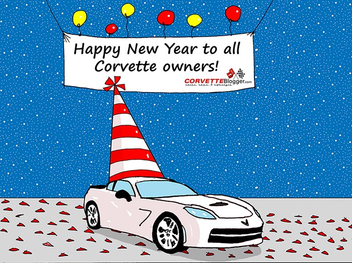 Saturday Morning Corvette Comic: Happy New Year!!