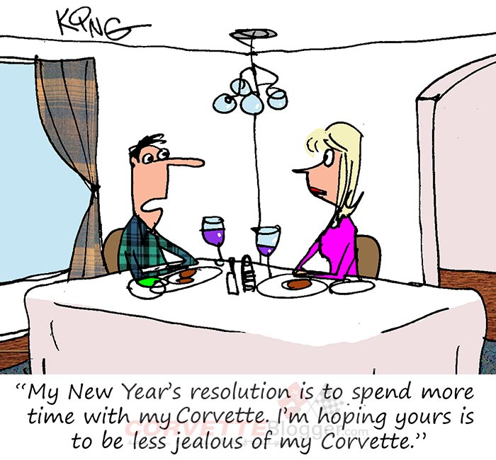 Saturday Morning Corvette Comic: New Year's Resolutions