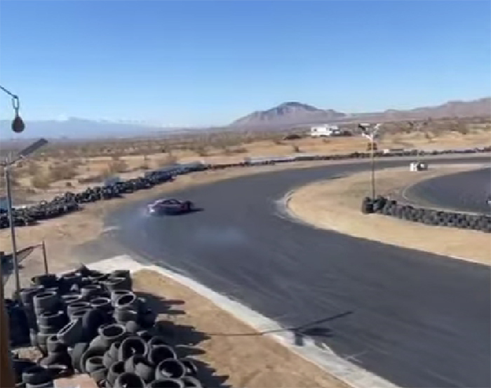 [VIDEO] C6 Corvette Drifter Does Perfect 360 Turn Before Entering a Corner