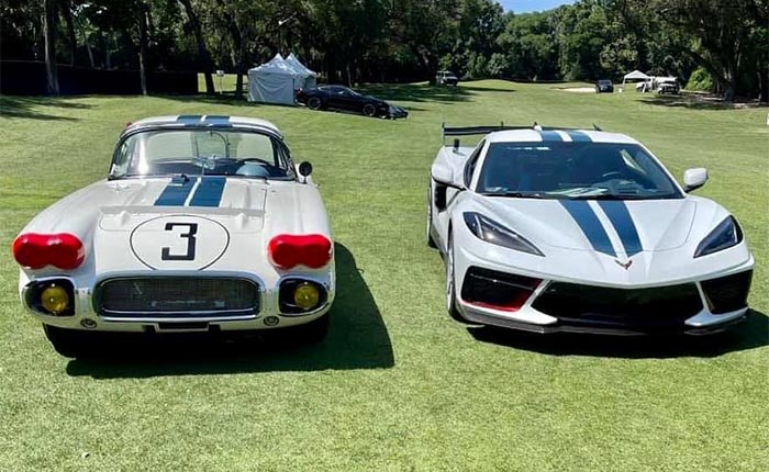 Cunningham Corvette at Amelia Island with 60th Anniversary Cunningham C8 Corvette