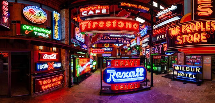 Road Art and Neon Signs from the Hooked on Vettes Collection