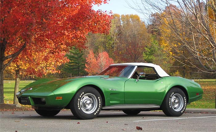 Corvettes for Sale: 1975 Corvette Convertible in Bright Green Metallic on Hemmings
