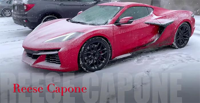 [SPIED] Here's a Cold Start from a 2023 Corvette Z06 in the Snow