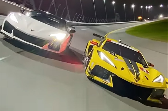 [VIDEO] 2023 Corvette Z06 Paces Daytona with the C8.R