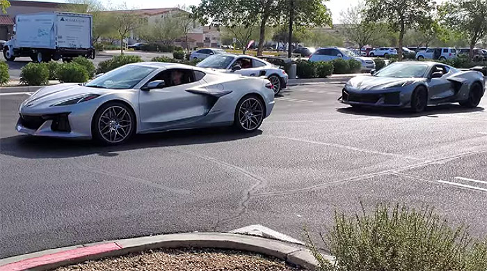 [SPIED] 2023 Corvette Z06 Engineering Group is Captured in Parking Lot - Revs Included!