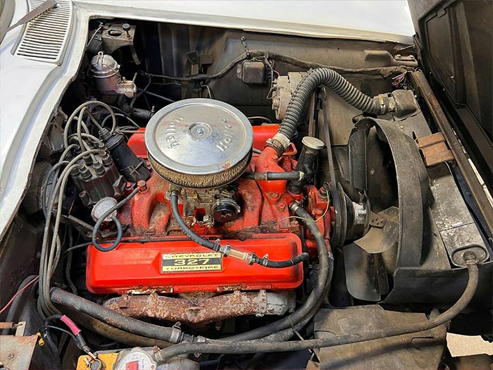 Corvettes for Sale: Ermine White 1963 Corvette Convertible Ran When Parked