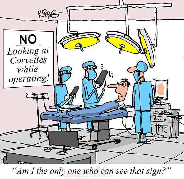 Saturday Morning Corvette Comic: Obeying the Signs