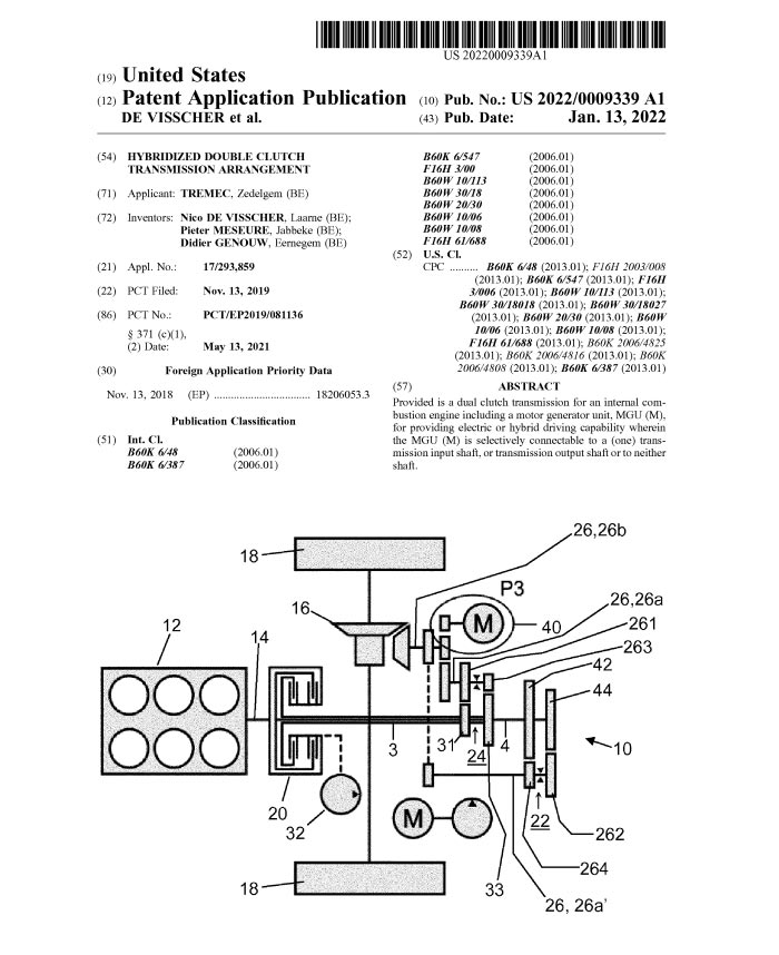 Tremec 8-Speed DCT Patent