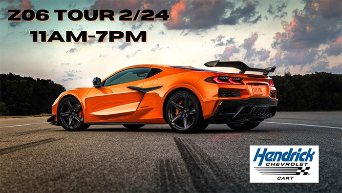 The 2023 Corvette Z06 Dealer Tour Coming to Hendrick Chevrolet Cary on February 24th