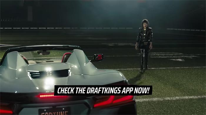 [VIDEO] DraftKings Super Bowl Commercial Had Joe Namath in a C8 Corvette Convertible