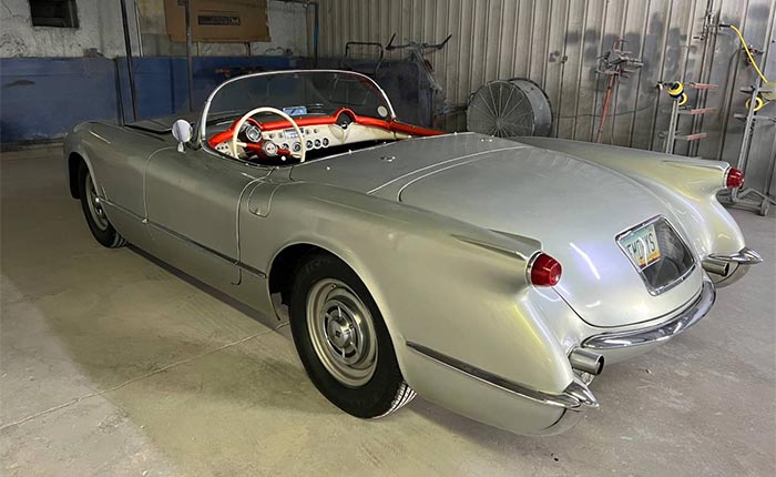 Corvettes for Sale: Two-Owner Silver 1954 Corvette Roadster
