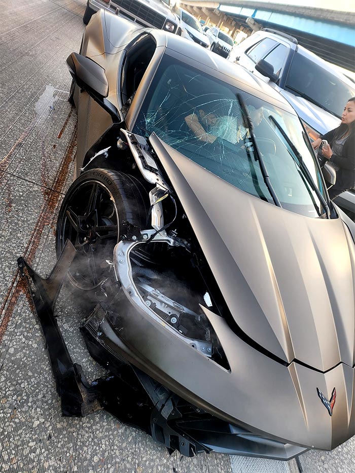 [ACCIDENT] Florida Man In a C8 Corvette Taken Out By a Tow Ball on a GMC Acadia in South Florida