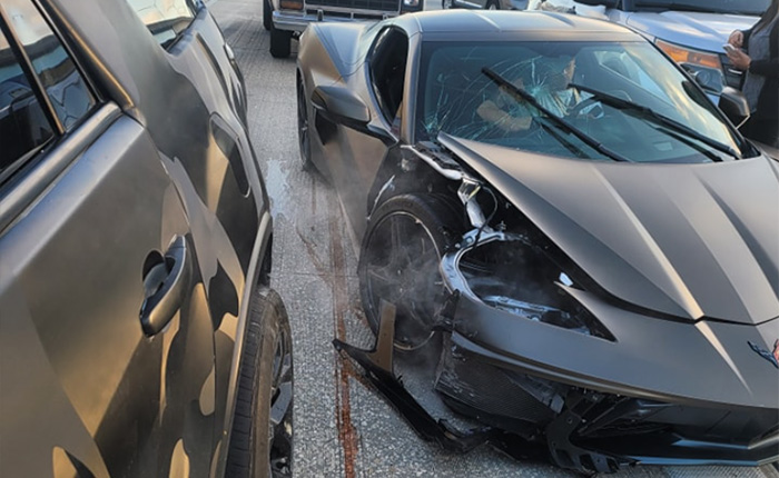 [ACCIDENT] Florida Man In a C8 Corvette Taken Out By a Tow Ball on a GMC Acadia in South Florida