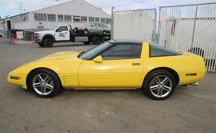 Corvettes for Sale: 1991 Corvette on eBay Still Wearing Mecum Auction Tags