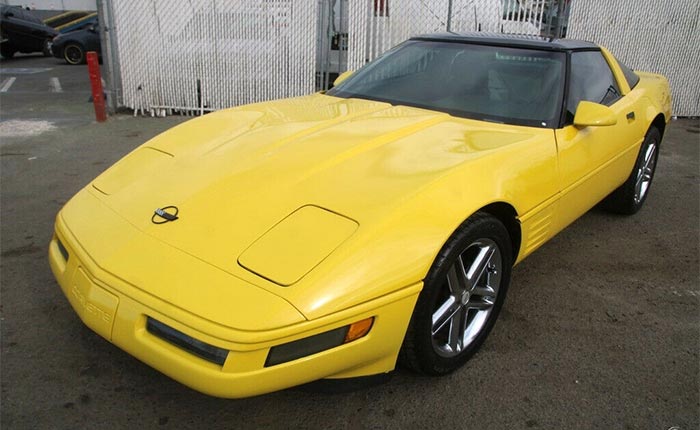 Corvettes for Sale: Donated 1991 Corvette on eBay Still Wearing Mecum Auction Tags