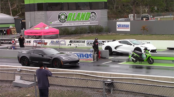 [VIDEO] C8 Corvette Takes On the Big Nasty C7 Z06 at the Drag Strip