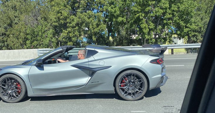 [SPIED] 2023 Corvette Z06 Caravan Sighted on Highway 101 in Southern California