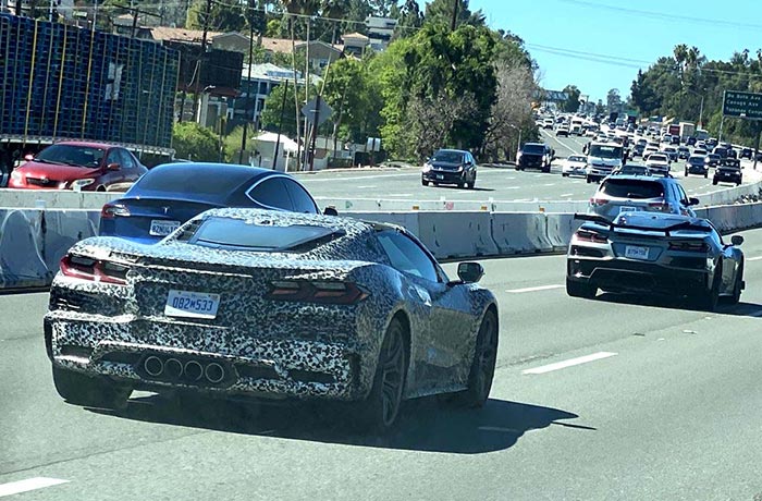 [SPIED] 2023 Corvette Z06 Caravan Sighted on Highway 101 in Southern California