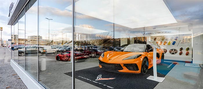 Mobile Chevrolet and Cadillac showroom in Europe