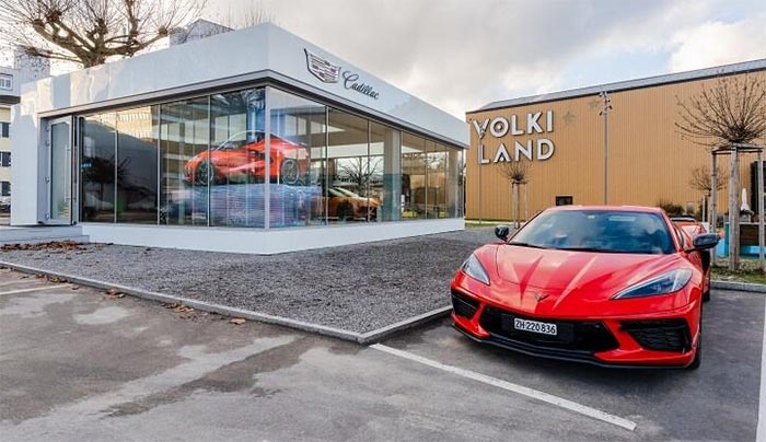 Mobile Chevrolet and Cadillac showroom in Europe