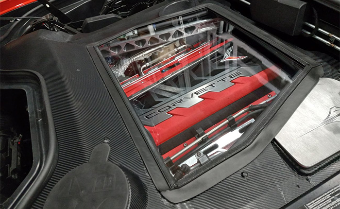 [PICS] C8 Corvette Convertible Owner Creates a See-Through Window to See His LT2 V8 Engine