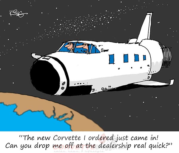 Saturday Morning Corvette Comic: Houston We Have A Problem