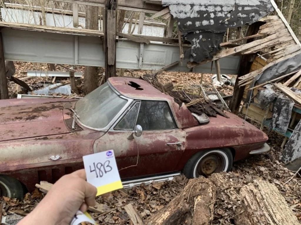 Corvettes for Sale: Barn Find 1966 Corvette Sting Ray Offered in Online Auction
