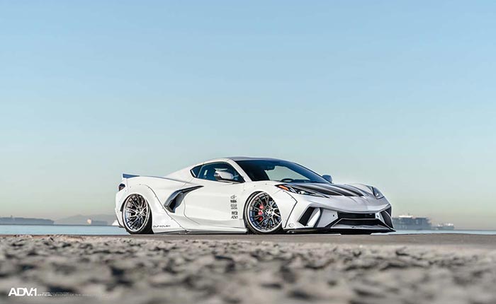 [PICS] Duraflex Widebody Kit and ADV.1 Wheels Showcased on this Bagged C8 Corvette
