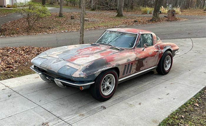 Corvettes for Sale: LS3-Powered 1966 Corvette Coupe with Plenty of Patina