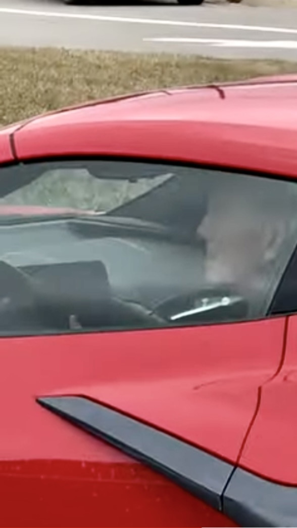[SPIED] Corvette Chief Engineer Tadge Juechter Driving a C8 Z06 Coupe